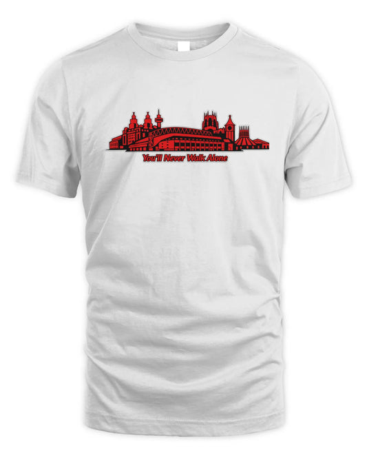 You'll Never Walk Alone - Liverpool Skyline TShirt